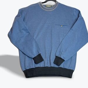 Norm Thompson Mens‎ Mock Collar Crew Neck Long Sleeve Pulover Size Medium